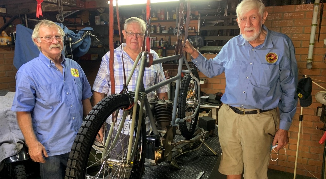 Restored 'Spencer' motorcycle to exhibit at Ipswich's Rail